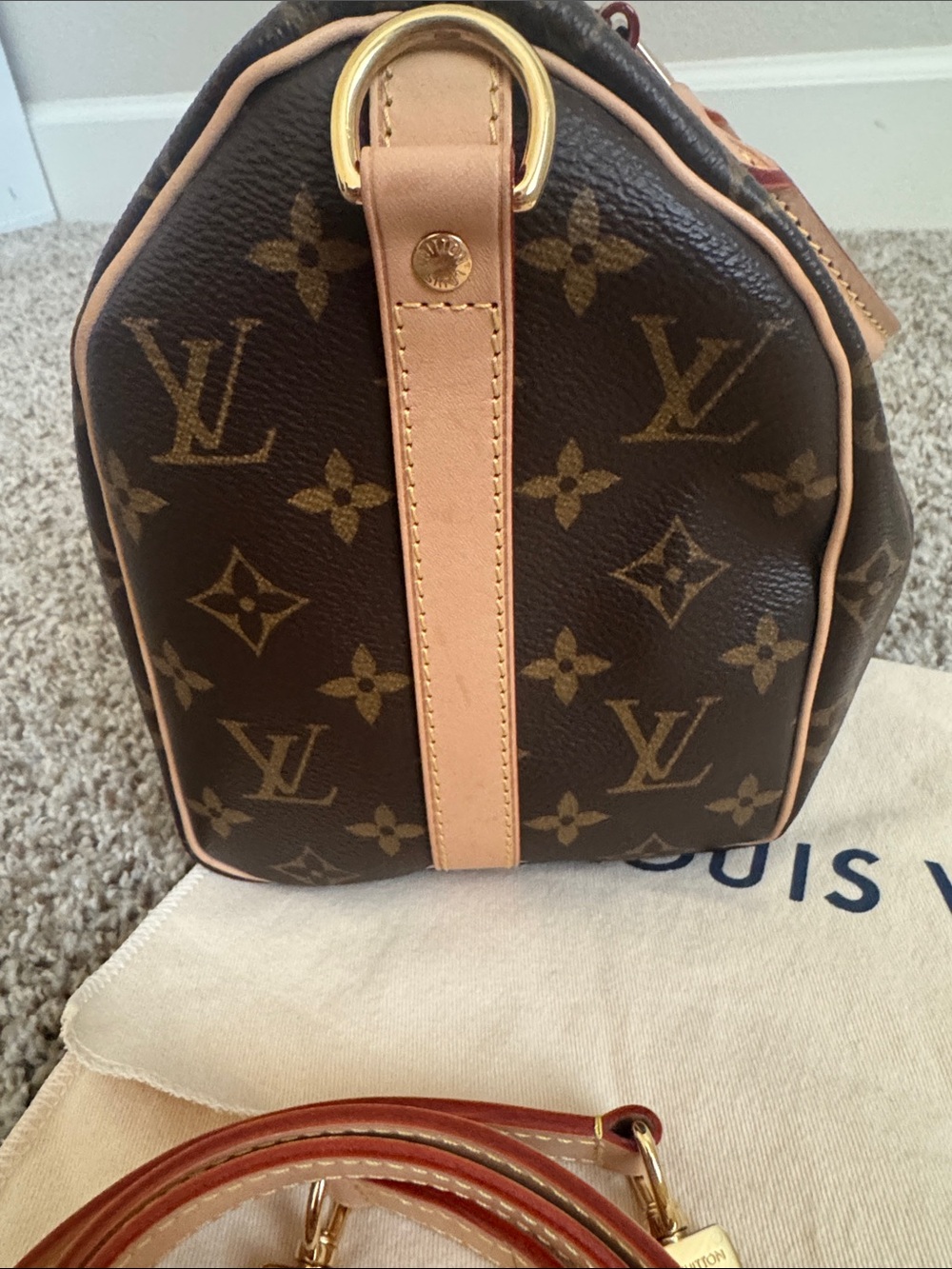 AUTHENTIC LOUIS VUITTON SPEEDY BANDOULIERE 25 - Picture 2 of 10